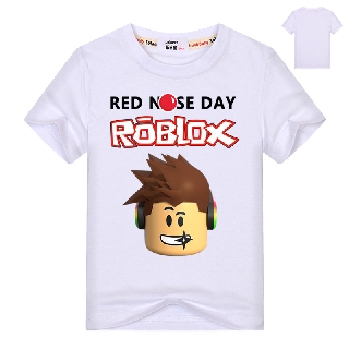 Meninas Meninos 3 14 Anos Roblox Red Nariz Dia T Shirt De Algodao De Manga Curta Para Criancas Shopee Brasil - t shirt roblox fundo preto