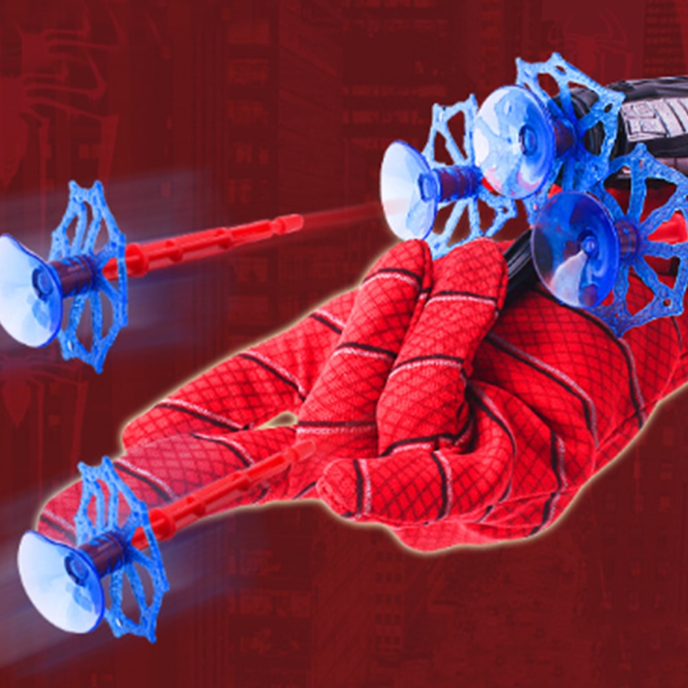 Luva De Spiderman Lanzador De Dardos De Plástico 