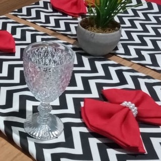 Caminho De Mesa Trilho Estampado Mesa Posta 0.90 X 0.30