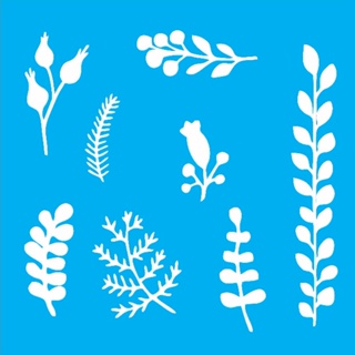 Stencil para pintura Flores 6 - tamanho 17x17 cm em Oferta na Shopee