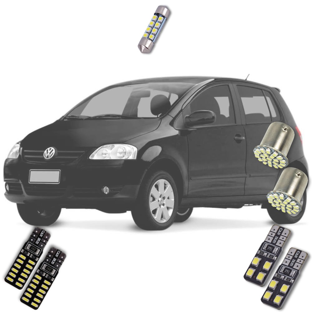Kit Lâmpadas Automotiva em Led Volkswagen Fox 2004 a 2009