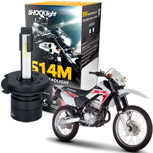Lâmpada Ultra Led Farol Moto Honda Xr 250 Tornado 2003 2004 em Oferta na Shopee