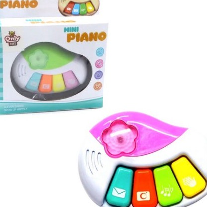 Brinquedo Piano Teclado musical com luz e Som a pilha