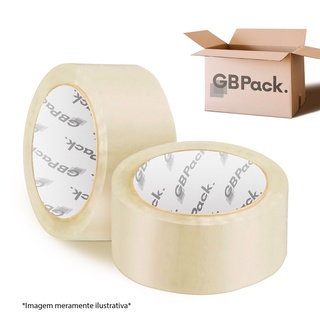 Kit 10 Fita Adesiva Resistente GBPack® Transparente 45mm X 100m Top