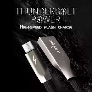 Cabo Usb Blindado Metálica Suporta Carregamento Rápido e Turbo Zelot Micro iPhone Type - C