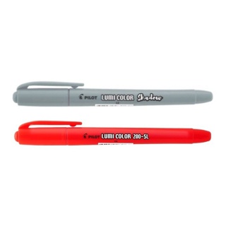 Caneta Marca Texto Lumi Color Soft / Caneta Colorida / Papelaria – Pilot Marca Texto Cinza Vermelho em Oferta na Shopee