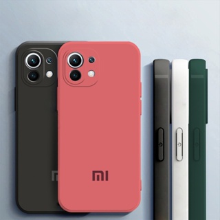 Estojo Flexível Original/Oficial/Quadrado De Silicone Para Xiaomi Mi 11 Lite/11i/11i HyperCharge/11x Pro 5G em Oferta na Shopee