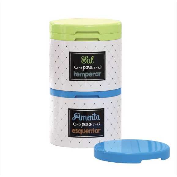 Porta Temperos Mesa Bistrô Saleiro ou Pimenteiro Unitario Tupperware Origonal