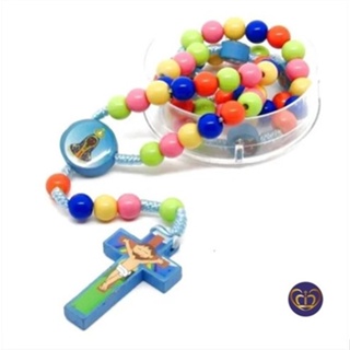 Terço Colorido Infantil Pequeno Missionário em Oferta na Shopee