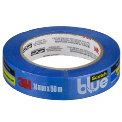 Fita Crepe Scotch Blue 50 metros x 24 mm Profissional Azul para Pintor 3M