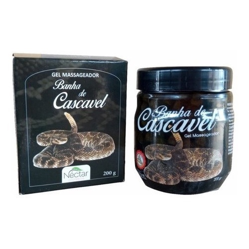 Gel Massageador Banha De Cascavel Néctar Cosméticos 200g
