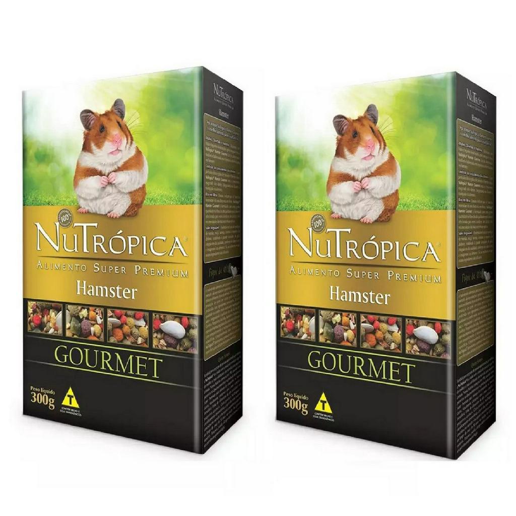 Kit 2 Unidades Ração Gourmet Para Hamster 300g Nutrópica