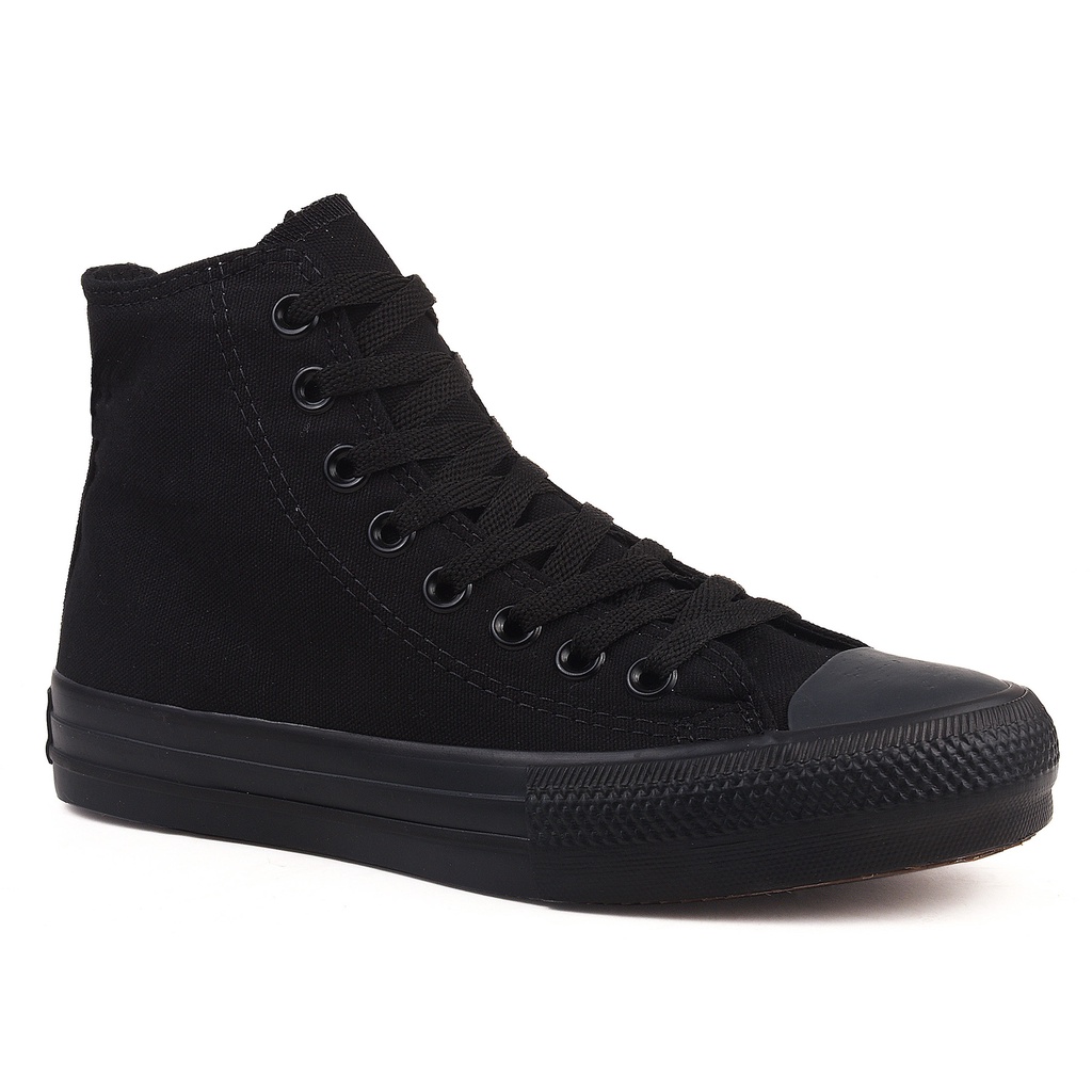 Tênis Converse All Star Cano Alto Preto Monochrome Unissex