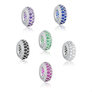 Berloque Prata 925 P/pulseira Separador Pneuzinho Zirconia em Oferta na Shopee