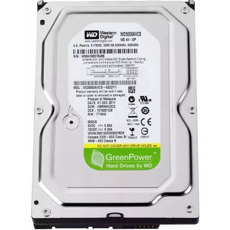 HD 500GB DISCO RÍGIDO SATA PARA DVR - HARD DISK