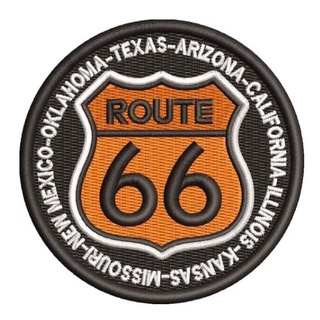 Patch Bordado Termocolante - ROUTE 66