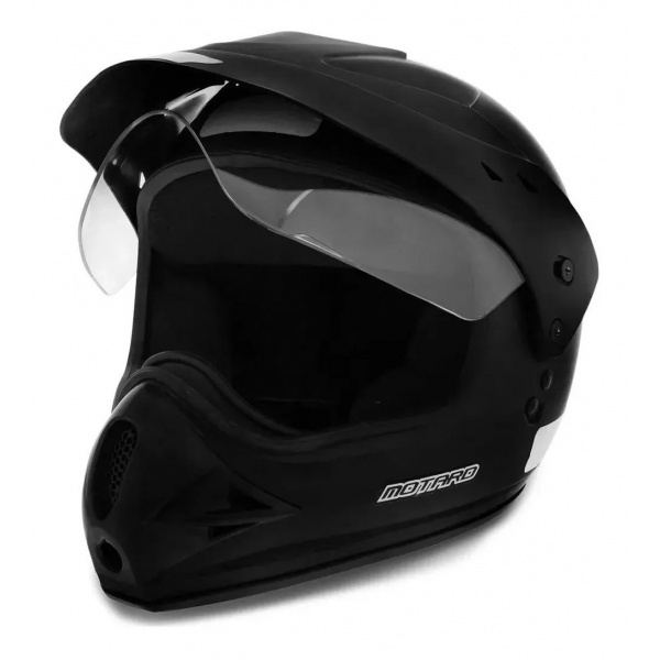 Capacete Moto Ebf Motard Solid Esportivo Cross Trilha C/ Viseira