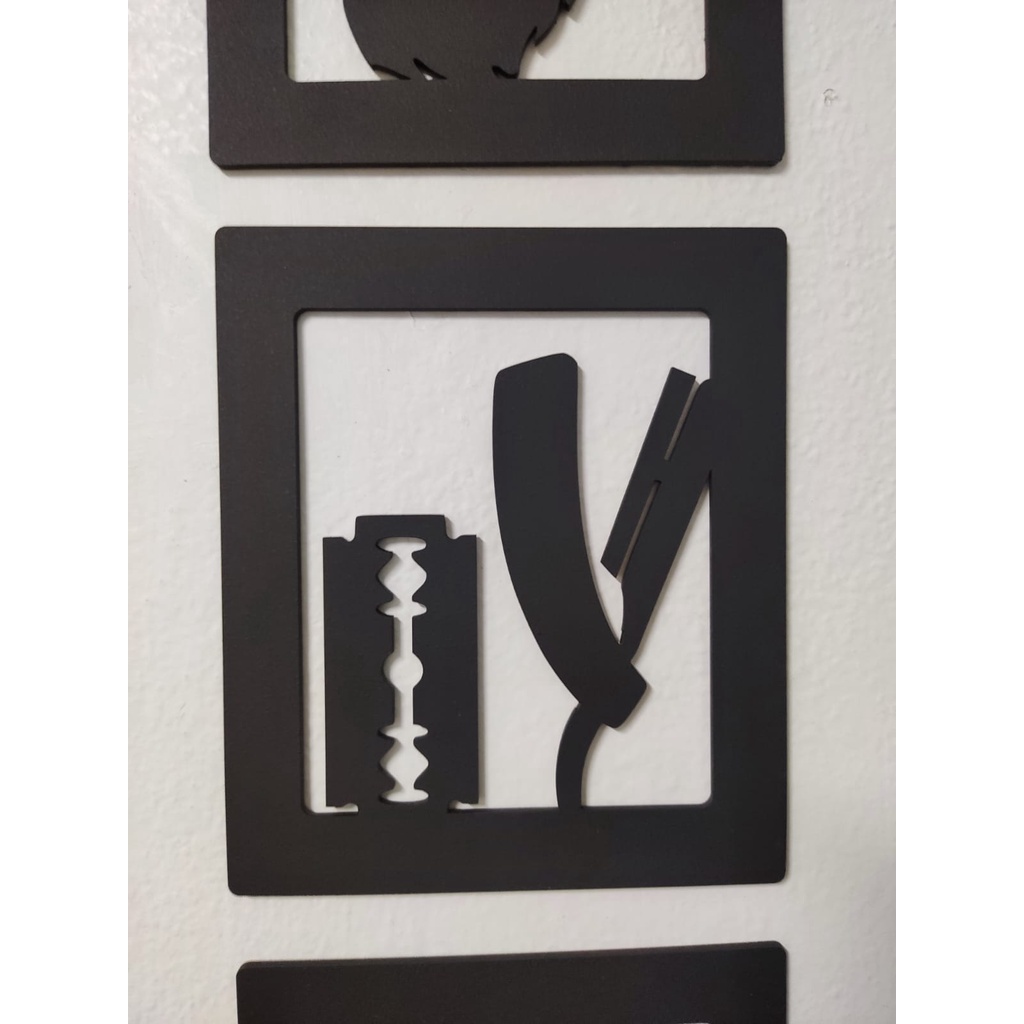 Plaquinhas Decorativas Barbearia Barber Shop Barbeiro Placa Decorativa Quadro Presente Plaquinhas Decorativas BARBEARIA E CABELEIREIRO