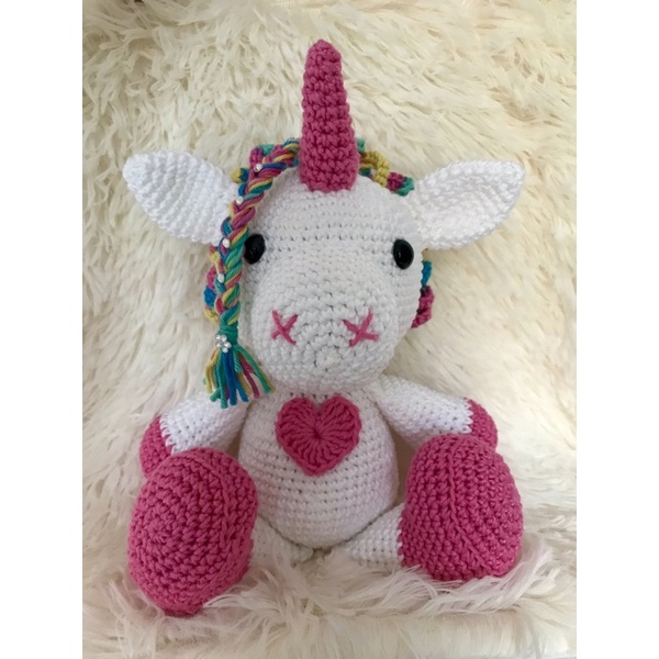 crochê amigurumi- Unicórnio de Amigurumi