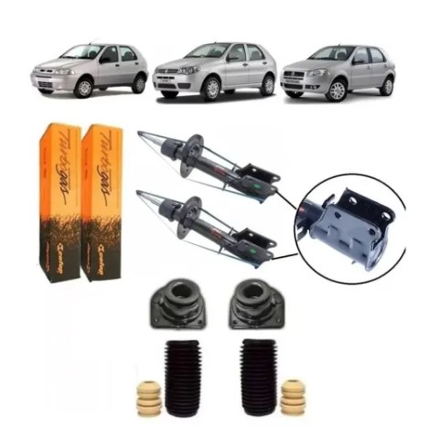 Par Amortecedor Dianteiro Cofap + Kit Batente Palio 2001 até 2014 em Oferta na Shopee