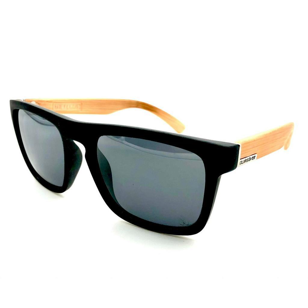 Óculos De Sol Haste Bambu Masculino Feminino Polarizado Uv400 em Oferta na Shopee