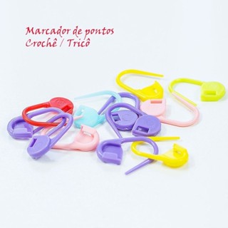 kit com 20 marcadores de ponto, marcador de ponto para croche e tricô cadeado em Oferta na Shopee
