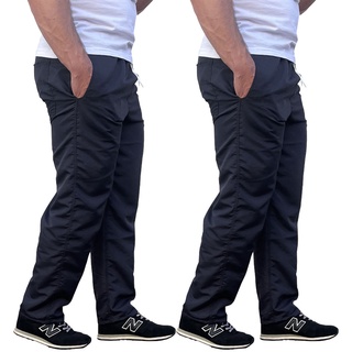 Kit 2 Calças Masculina Tactel Lisas Academia Caminhada