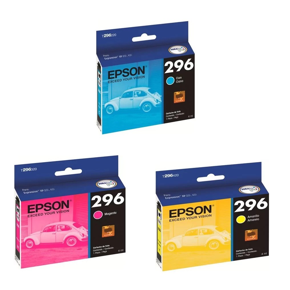 3x Cartucho Epson Expression Original Xp231 Xp241 Xp431 Xp441 Xp-231 Xp-241 Xp-431 Xp-441 XP 231 XP 241 XP 411
