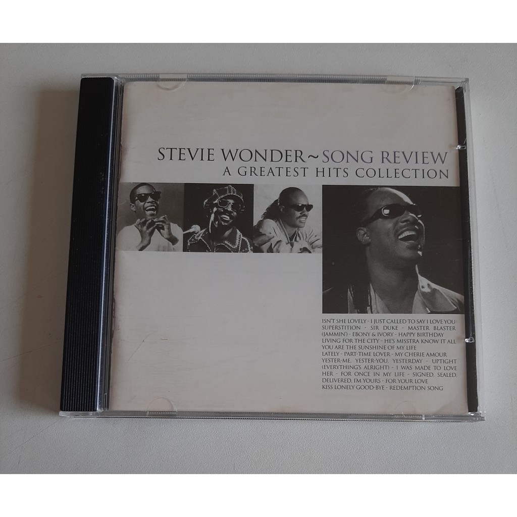 CD Stevie Wonder - Song Review A Greatest Hits Collection * | Shopee Brasil