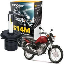 Lâmpada Ultra Led Farol Moto Honda Cg 125 150 160 Titan Start Fan