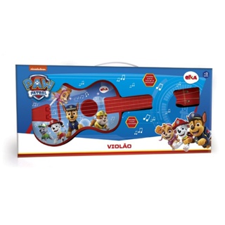 Violão Infantil Patrulha Canina Vermelho 1143 - Elka em Oferta na Shopee