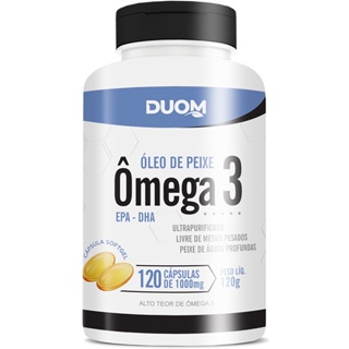 ÔMEGA 3 óleo de peixe 1000mg 120 CAP - DUOM em Oferta na Shopee