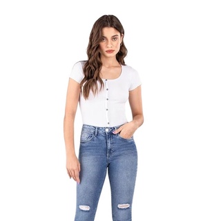 Blusa Feminina Enfim Decote Redondo Básica
