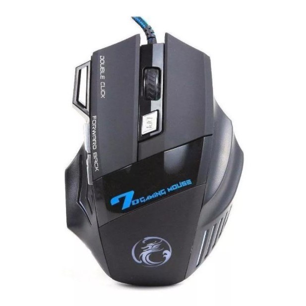 Mouse Gamer Laser X7 3200 dpi 7 Botões Profissional Original USB LED Desktop Com Gatilho