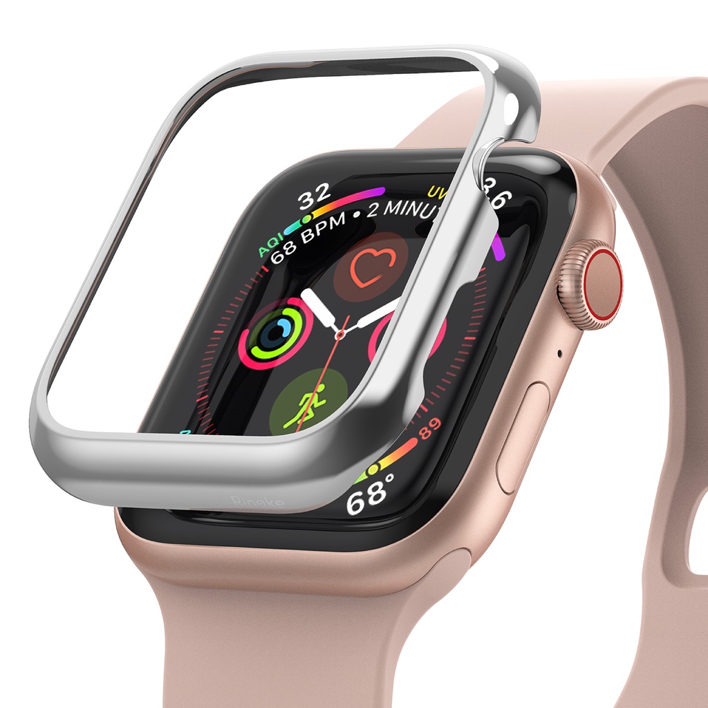 Ringke Bezel Styling Para Apple Watch 6 5 4 SE (3/2/1) 44mm Capa De Aço Inoxidáv
