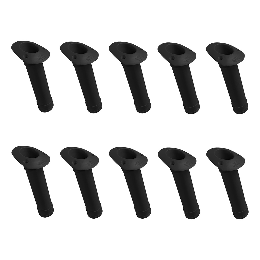 Kit 10 Porta Varas Caniço Inclinado Rei Marine Cor Preta