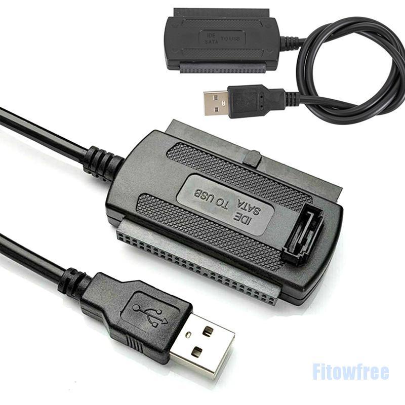 Cabo Conversor Adaptador USB 2.0 Para IDE SATA Disco Rígido De 2,5 3,5 Polegadas HD