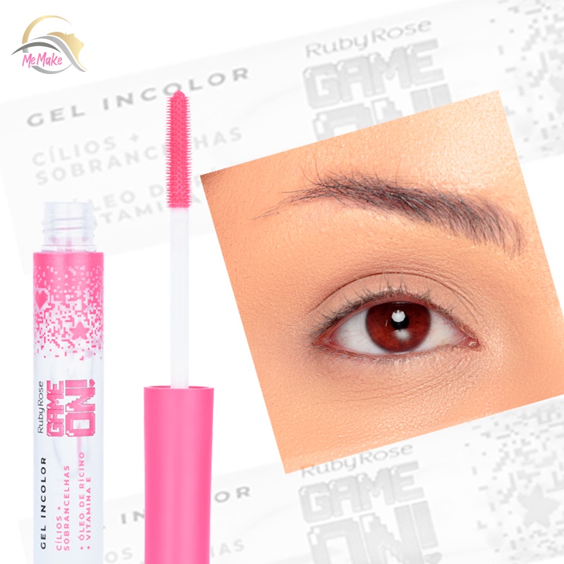 Gel Incolor Cílios + Sobrancelhas Game On - Ruby Rose