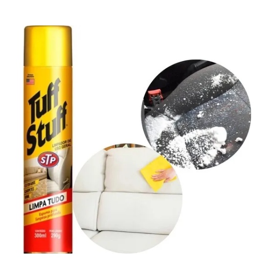 Spray Espuma Limpeza Bancos Carpetes Painéis Tapetes Tuff Stuff