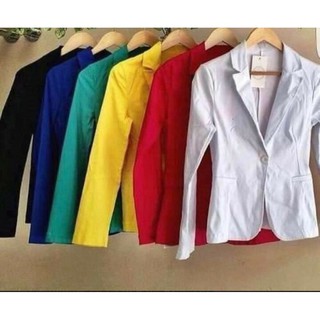 Blazer Feminino Bengaline1 Botão Lançamento