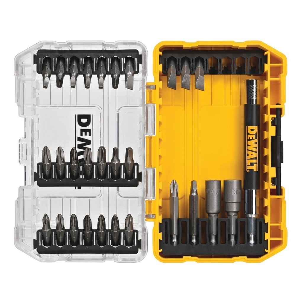 Jogo Bits Parafusadeira C/29 Pc Guia Magnético Dw2162 Dewalt em Oferta na Shopee