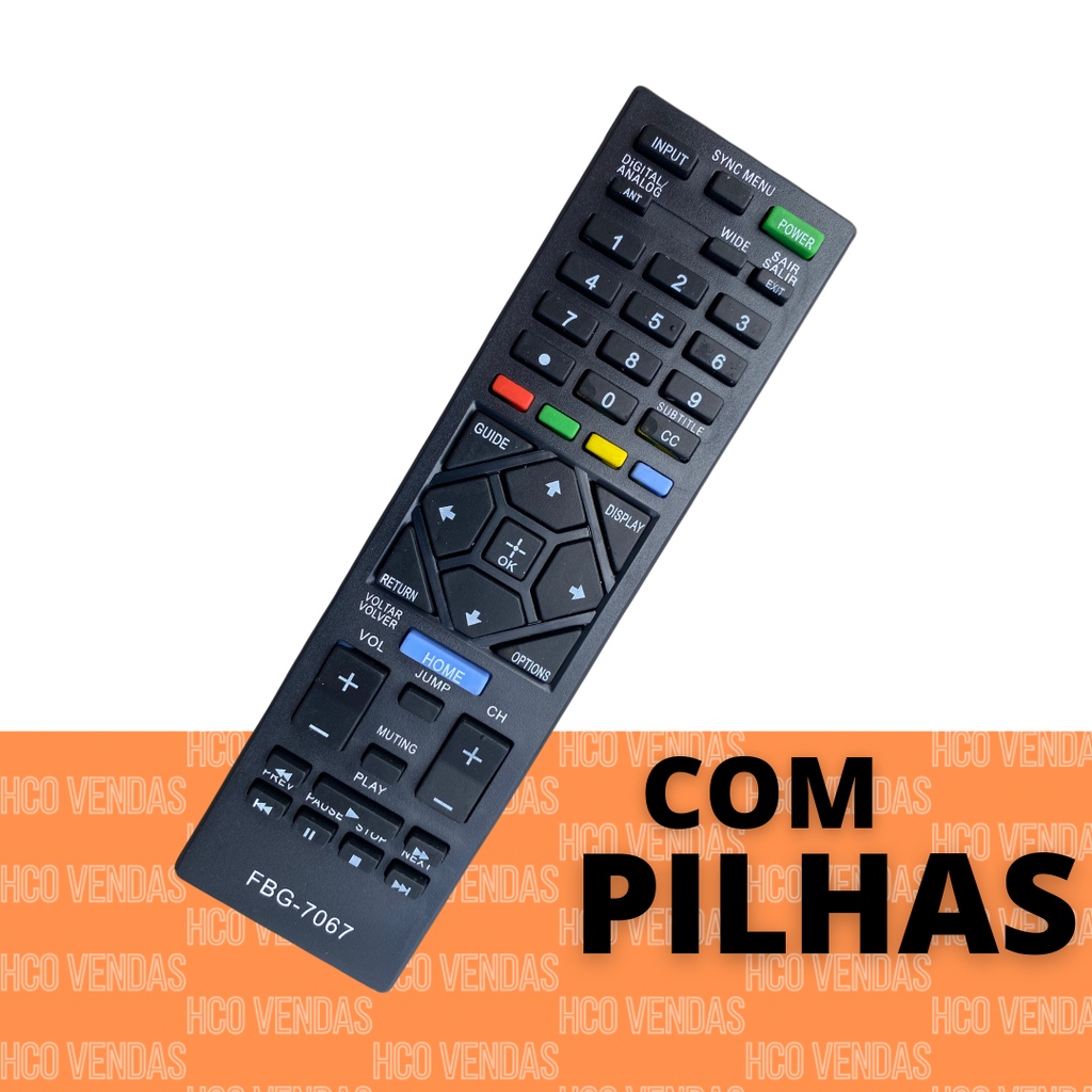 Controle Remoto Tv Sony Bravia Kdl-40r477b / Kdl-40r485a