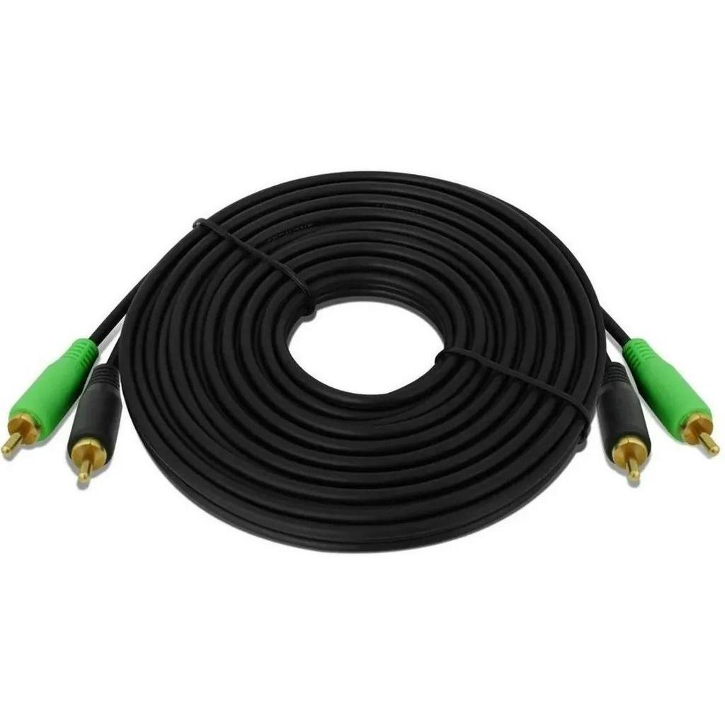 Cabo Rca Mm Emborrachado Conector Som Automotivo Metros Shopee Brasil