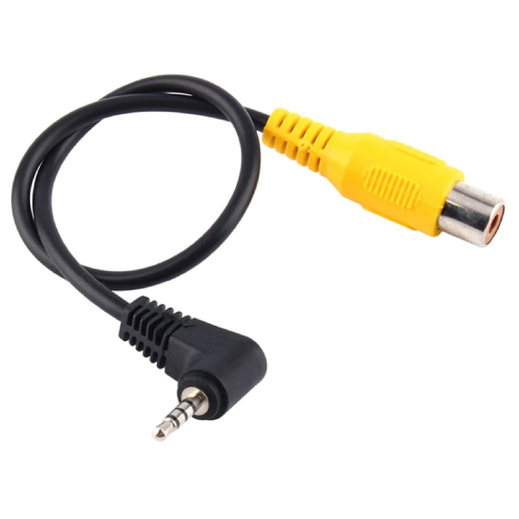 Cabo Adaptador Gps X Camera De Re P1 Rca Femea Dvd