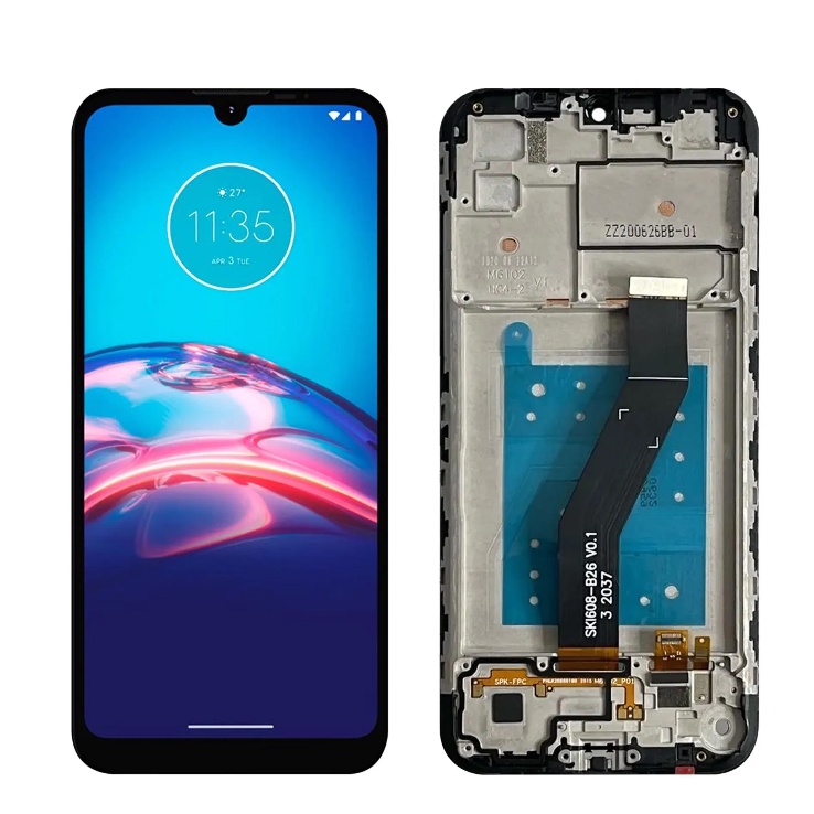 Tela Display Touch Frontal Lcd Completo Pra Motorola Moto E6i Xt2053-5 Original Com Aro