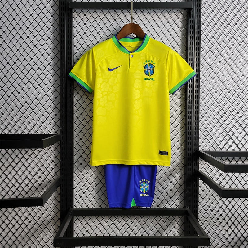 Copa Do Mundo 2022 Brasil Camisa Infantil Da Equipe Nacional | Shopee Brasil