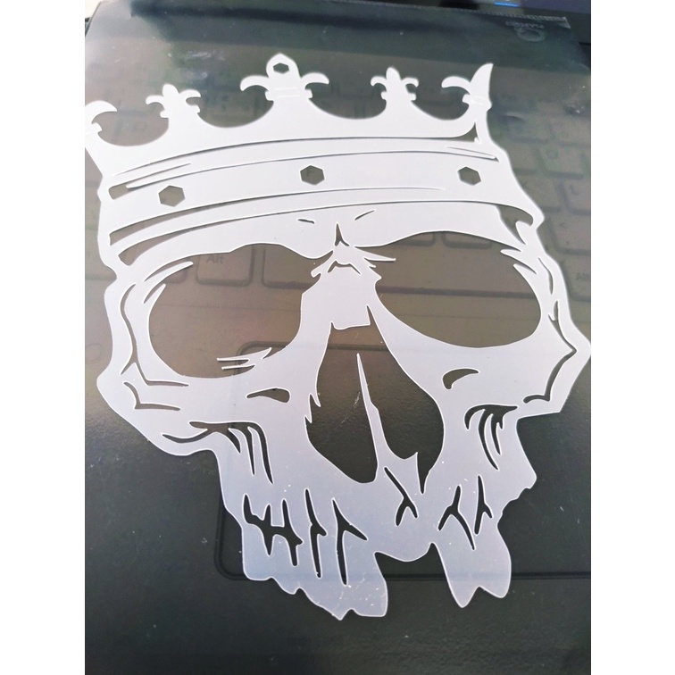 Molde Stencil Caveira 2R07 para Aerografias e Pinturas