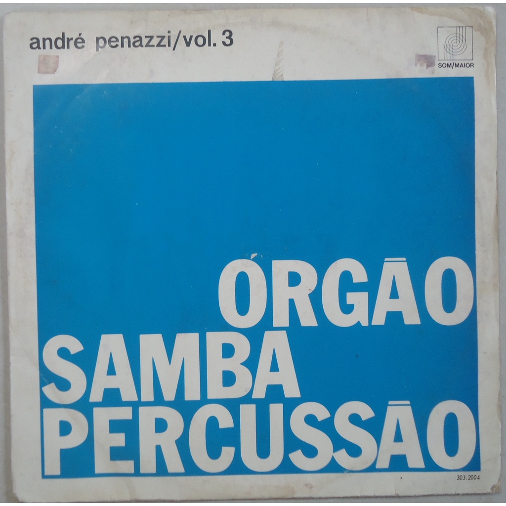 Lp André Penazzi 1965 Órgão Samba Percussão Vol.3, Vinil