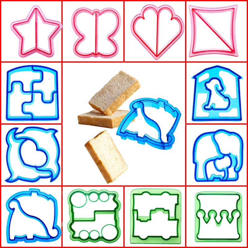 Sandwiches Cortadores Fabricante De Corte De Alimentos Pão Molde De Chocolate Para O Cozimento Crianças em Oferta na Shopee
