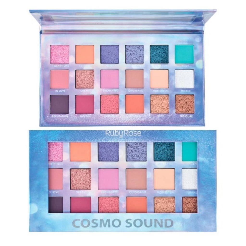 Paleta De Sombras Ruby Rose Cosmo Sound 18 Cores Hb-1060 | Shopee Brasil